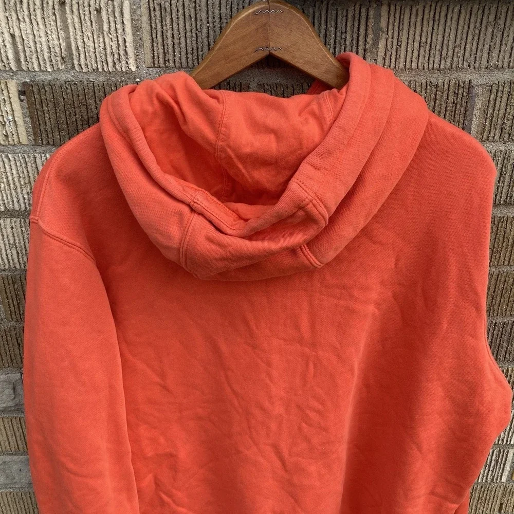 Nike Men's Large Clemson Tigers Orange Football Hoodie‎ Comfy Pocket Drawstring